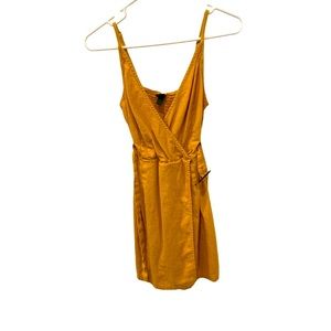 Yellow Wrap Dress With Belt. Size Small. Make An Offer.